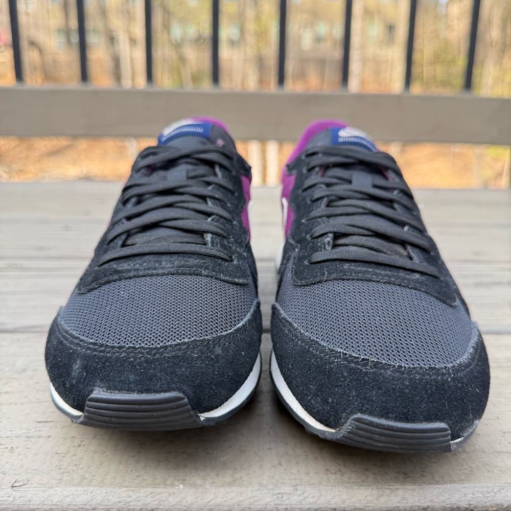 Nike Internationalist Suede Mesh Sneakers Purple Black Size 9.5 - Picture 4 of 15